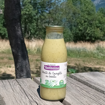 Velouté de courgette au basilic bio - 500 mL