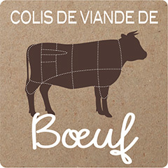 Colis de viande de boeuf bio (environ 5 Kg)